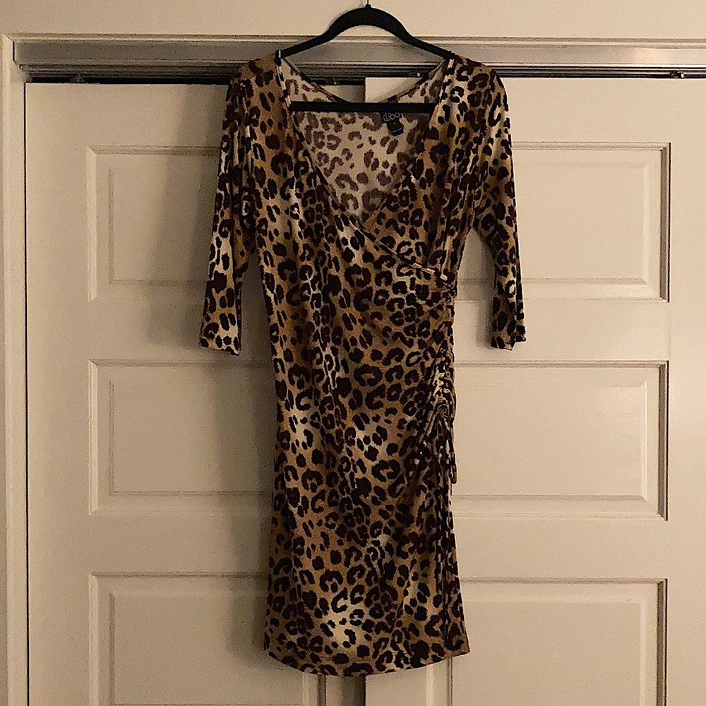 Clara Sun Woo faux leopard wrap dress